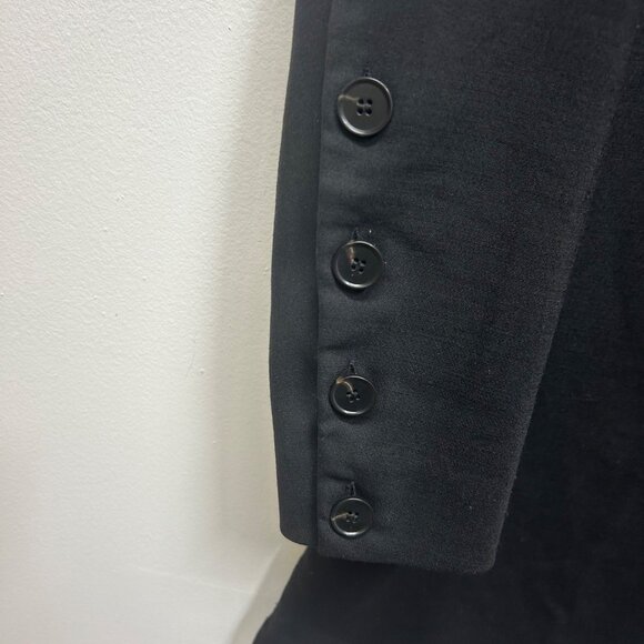 COS Black Long-Sleeve Button Cuff Shift Dress US 6 Polyester/Wool Blend - Picture 6 of 13